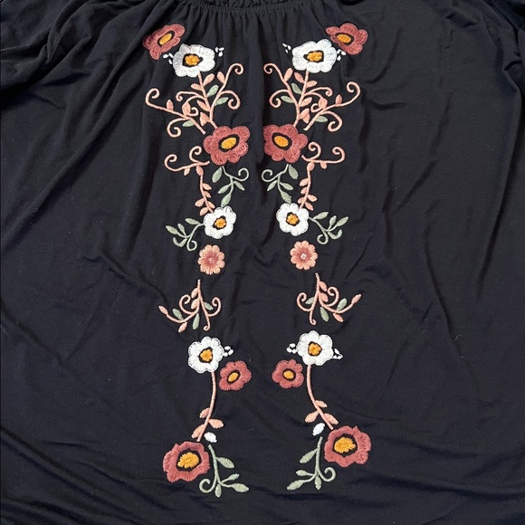 Wrangler - Retro embroidered floral blouse, beautiful colors, lots of stretch - Picture 6 of 10